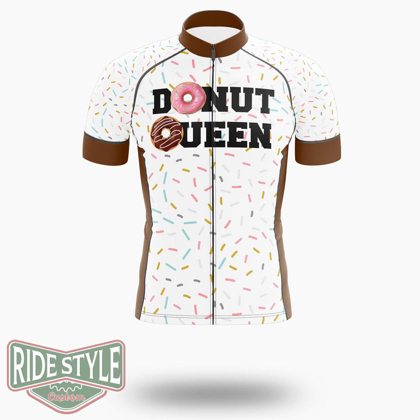Donut Queen Cycling Jersey Kit, Bicycle Clothing Summer New - Short Sleeve Cycling Jersey-White