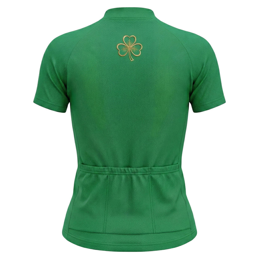 Elf Costume Irish Women's Short Sleeve Cycling Jersey - Womens Short Sleeve Jersey-Green