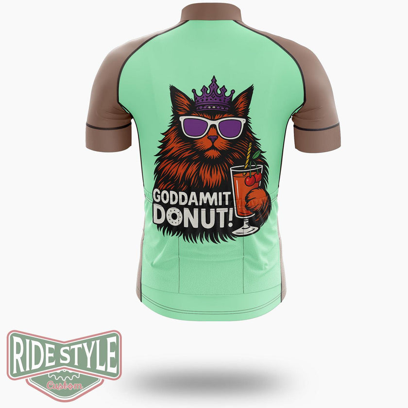 Goddammit Donut Cycling Jersey Kit, Bicycle Clothing Summer New - Short Sleeve Cycling Jersey-White