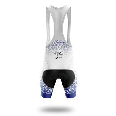 Guam Short Sleeve Cycling Jersey, Guam Map State Cycling Jersey And Bib Short - Bib Shorts-White
