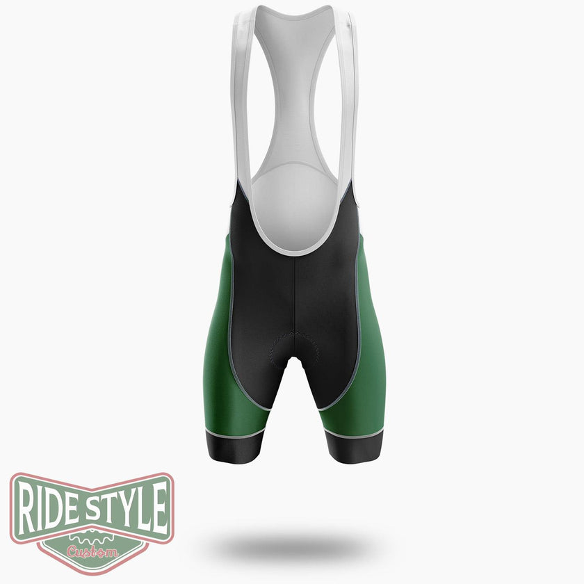 Happy St Patrick's Day Custom Name Cycling Jersey Outfit - Bib Shorts-White