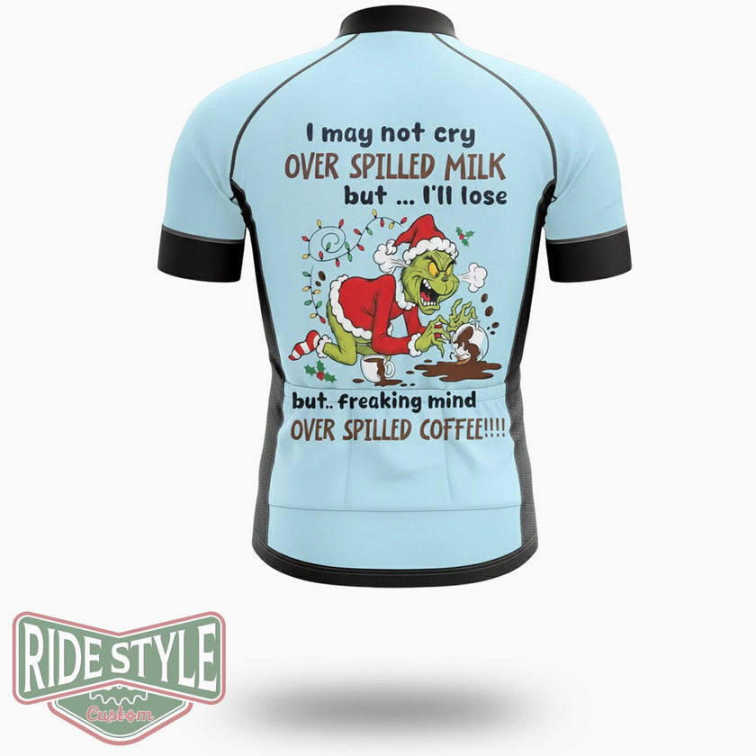 I May Not Crry Over Sille Milk Cycling Jersey Kit - Short Sleeve Cycling Jersey-White