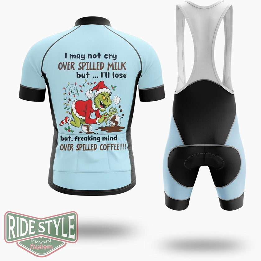 I May Not Crry Over Sille Milk Cycling Jersey Kit - Short Sleeve Cycling Jersey Kit-White