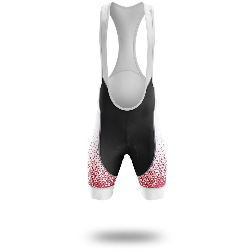 Illinois Cycling Jersey Short Sleeve and Bib Short, Illinois Map Cycling Jersey - Bib Shorts-White
