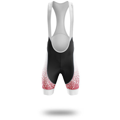 Illinois Cycling Jersey Short Sleeve and Bib Short, Illinois Map Cycling Jersey - Bib Shorts-White