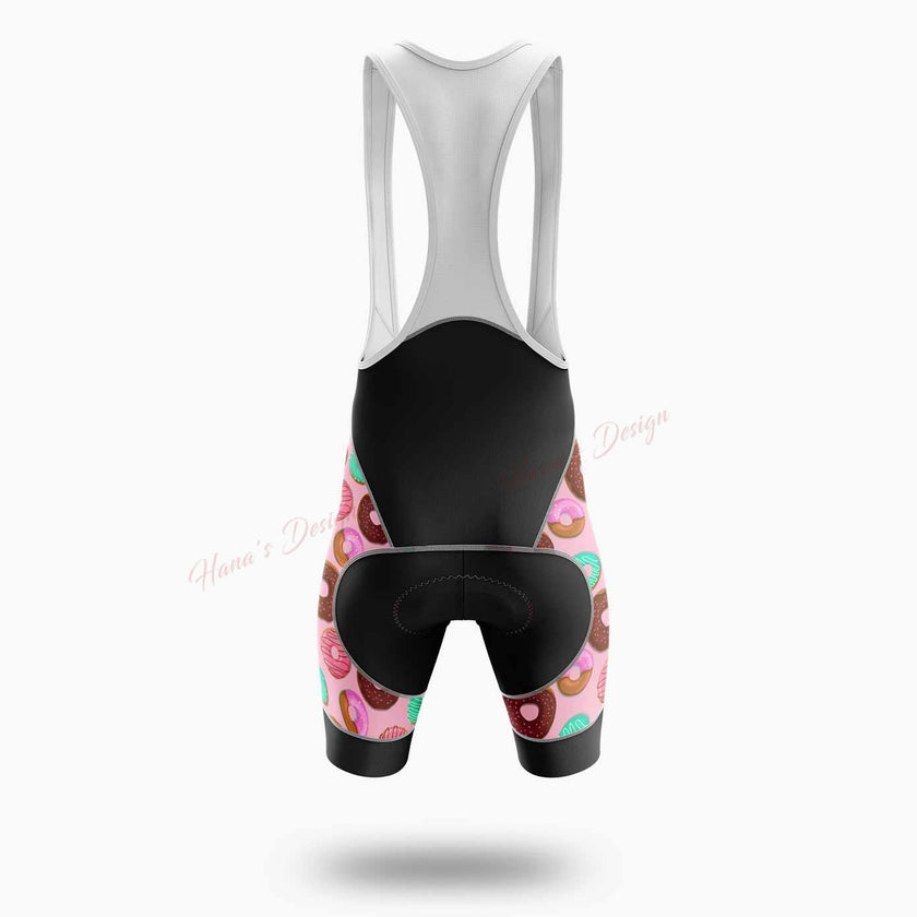 I'm Just Here For The Donuts Cycling Jersey Short Sleeve - Bib Shorts-White