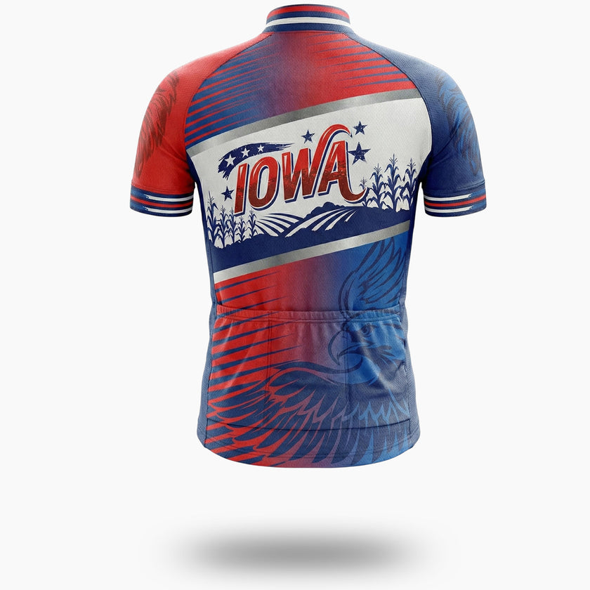 Iowa State Cycling Jersey, Men's Cycling Jersey - Short Sleeve Cycling Jersey-White