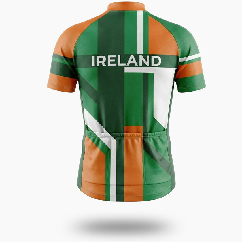 Ireland Cycling Jersey Short Sleeve Full Kit - Short Sleeve Cycling Jersey-White