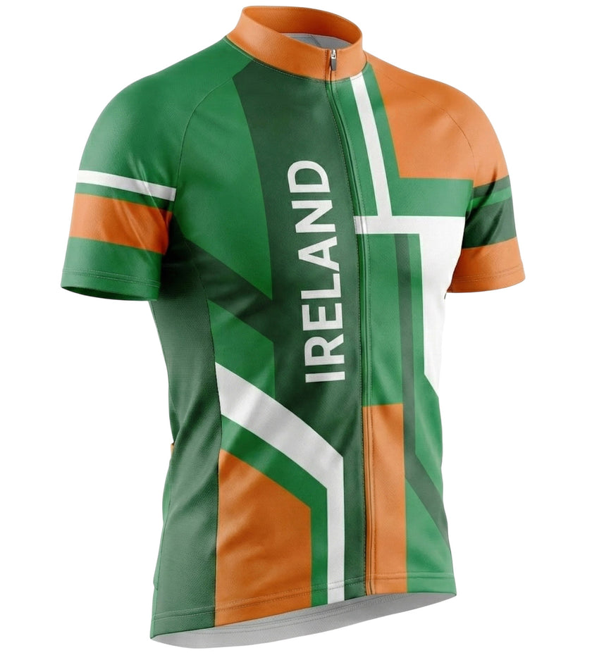Ireland Cycling Jersey Short Sleeve Full Kit - Jersey-White