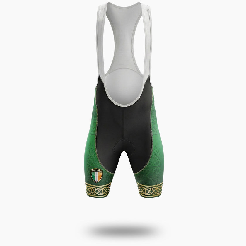 Ireland Flag, Ireland Luxury Cycling Jersey Full Kit - Bib Shorts-White