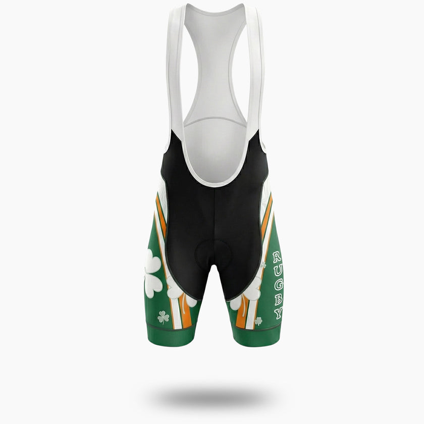 Ireland Irish Holiday Short Sleeve Cycling Jersey Full Kit - Bib Shorts-White