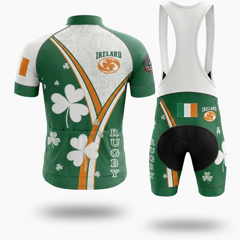 Ireland Irish Holiday Short Sleeve Cycling Jersey Full Kit - Short Sleeve Cycling Jersey Kit-White