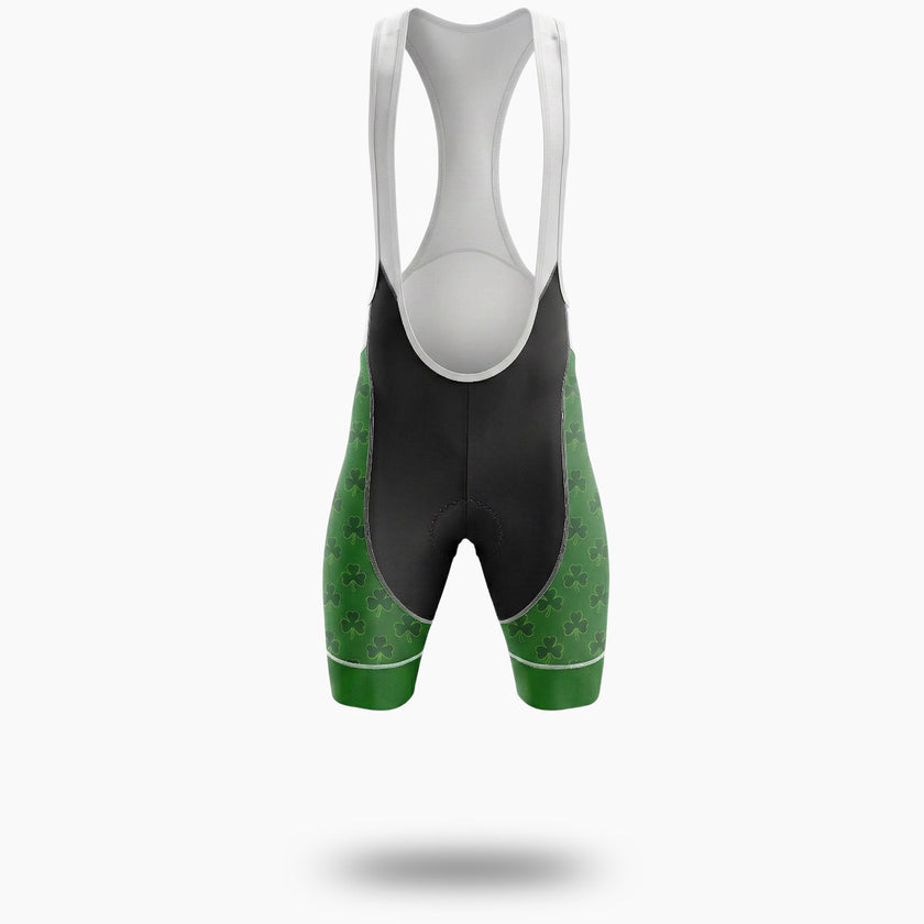 Irish Cycling Team, Irish Holiday For Cyclist By Green Cycling Jersey - Bib Shorts-White