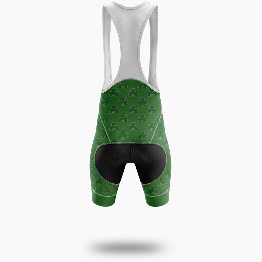 Irish Cycling Team, Irish Holiday For Cyclist By Green Cycling Jersey - Bib Shorts-White