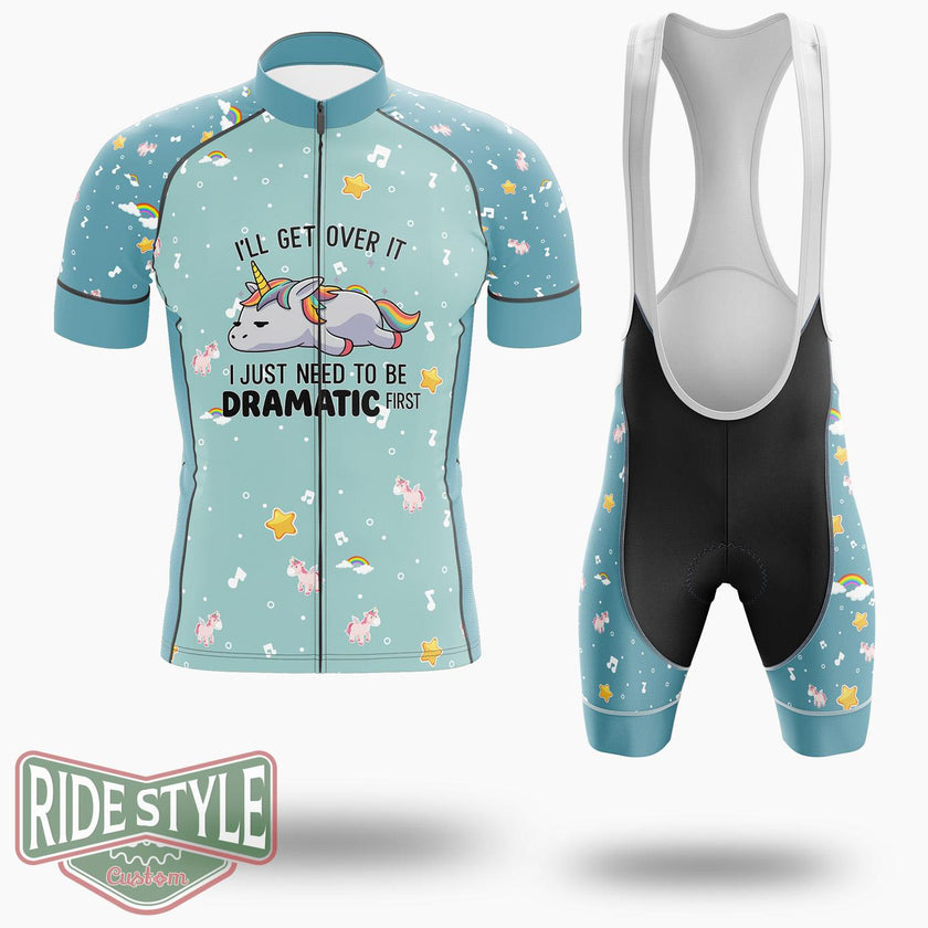 Just Need To Be Dramatic First Cycling Jersey Kit, Bicycle Clothing - Short Sleeve Cycling Jersey Kit-White