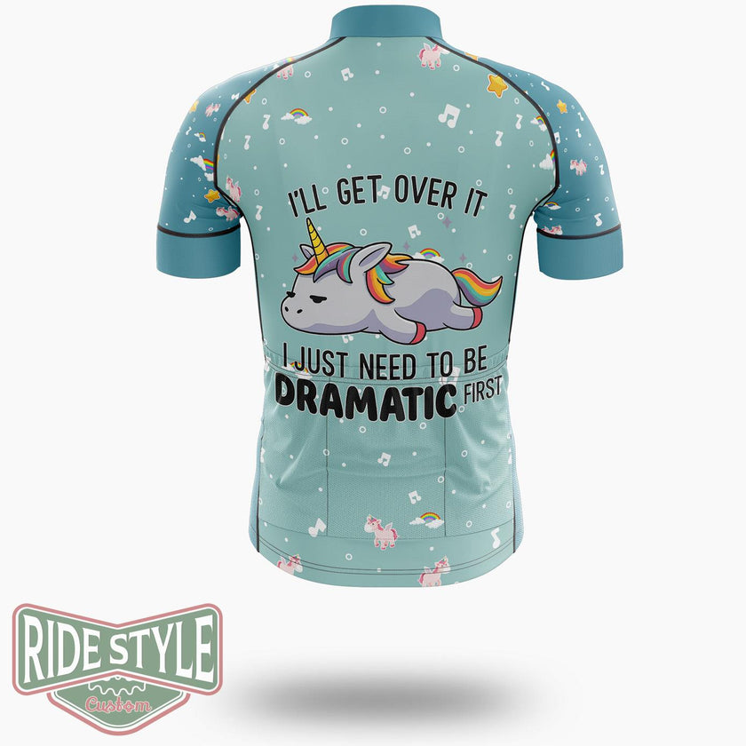 Just Need To Be Dramatic First Cycling Jersey Kit, Bicycle Clothing - Short Sleeve Cycling Jersey-White