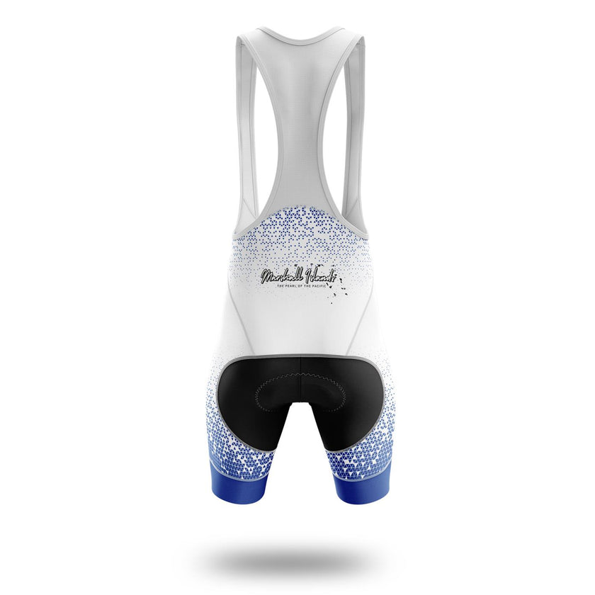 Marshall Islands Cycling Jersey, Marshall Islands Map Cycling Jersey and Bib Short Set - Bib Shorts-White