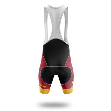 Maryland Cycling Jersey Personalized Name, Maryland Flag Cycling Set - Bib Shorts-White