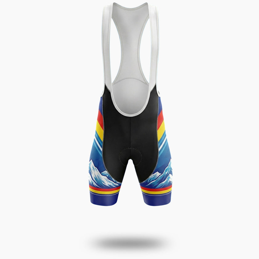 Men's Bike Jersey Colorado Mountain, Colorado Cycling Jersey For A Gift - Bib Shorts-White