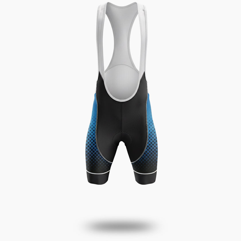 Men's Colorado Blue Cycling Jersey Full Kit - Bib Shorts-White