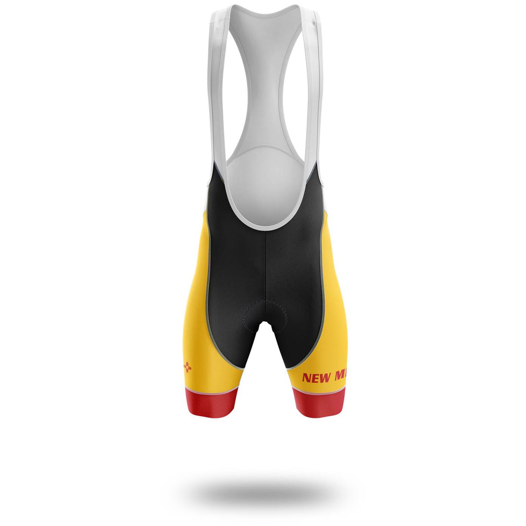 New Mexico State Flag Cycling Kit, Cycling Custom Name Jersey - Bib Shorts-White