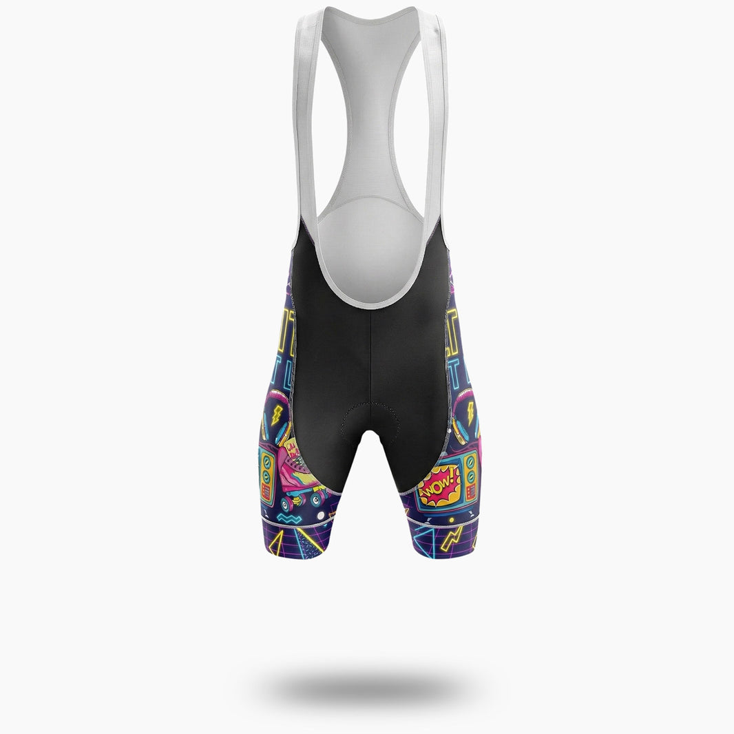 Nostalgia The 80s Memories - Lit Just Like Cycling Jersey - Bib Shorts-White