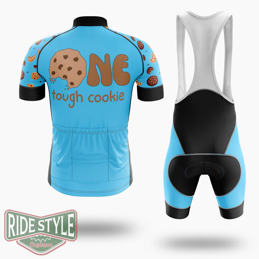 One Tough Cookie 1st Birthday Cycling Jersey Kit, Bicycle Clothing - Short Sleeve Cycling Jersey Kit-White