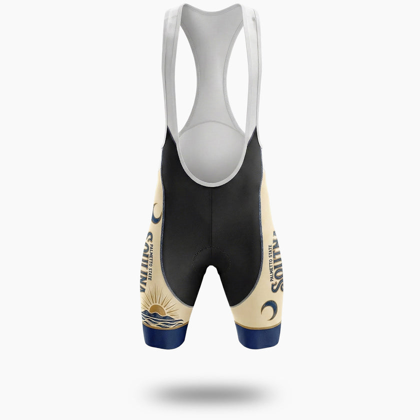 Palmetto State Bike Jersey, South Carolina Cycling Club Men's Cycling Jersey - Bib Shorts-White