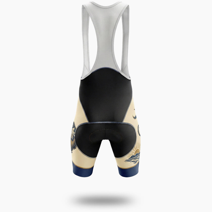 Palmetto State Bike Jersey, South Carolina Cycling Club Men's Cycling Jersey - Bib Shorts-White