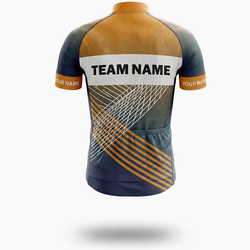 Personalized Name, Team Name, Upload Logo Men's Cycling Jersey Full Kit - Short Sleeve Cycling Jersey-White