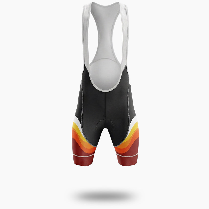 Red and Black Cycling Jersey, Personalized Name, Custom Team Name, Custom Team Logo Jersey - Bib Shorts-White