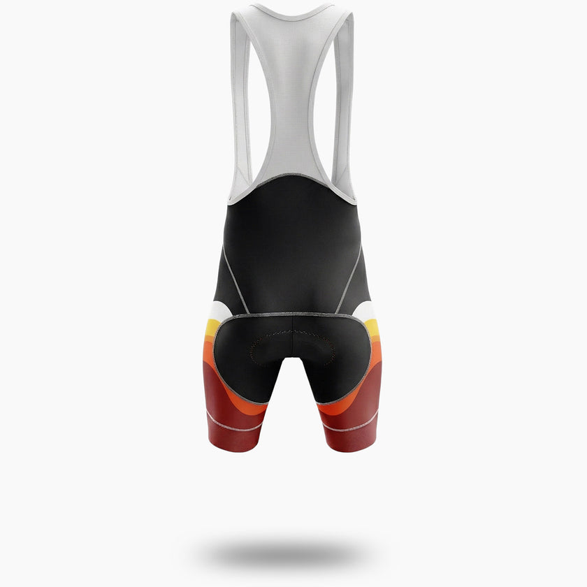 Red and Black Cycling Jersey, Personalized Name, Custom Team Name, Custom Team Logo Jersey - Bib Shorts-White