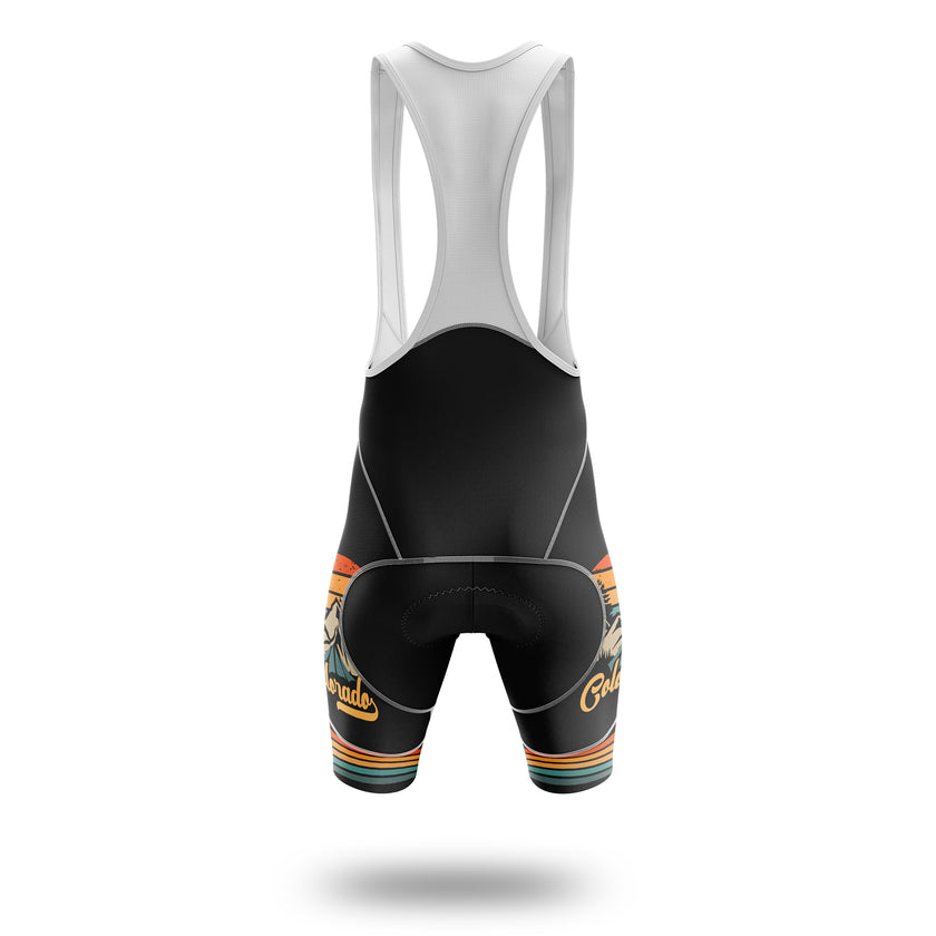 Retro Colorado Shirt, Rocky Mountain Cycling Jersey Kit - Bib Shorts-White
