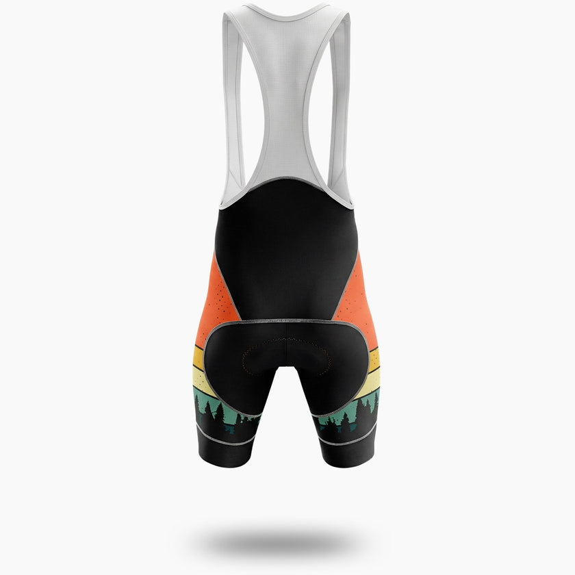 Retro Men's Cycling Jersey Full Set - Bib Shorts-White