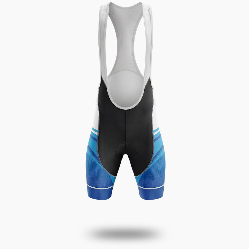 Royal Men's Cycling Jersey, Custom Your Team Name, Bike Jersey For Your Team - Bib Shorts-White