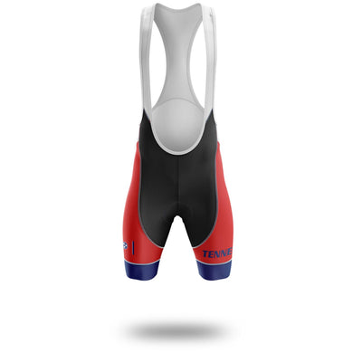 Tennessee Flag Cycling Kit, Cycling Custom Your Name Jersey and Bib Short - Bib Shorts-White