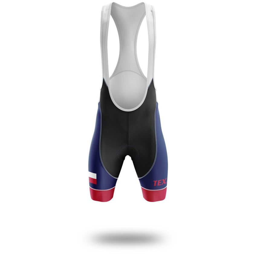 Texas Flag Cycling Kit, Cycling Custom Your Name Jersey and Bib Short - Bib Shorts-White