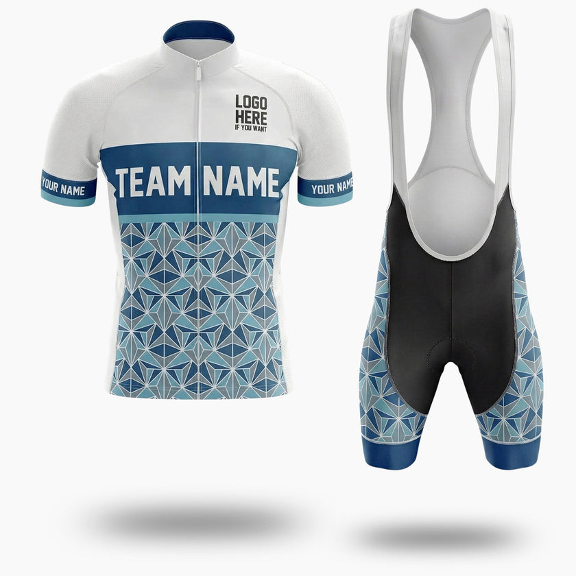 The Cycling Jersey For Your Team, Custom Team Name, Personalized Name, Team Logo Jersey - Short Sleeve Cycling Jersey Kit-White