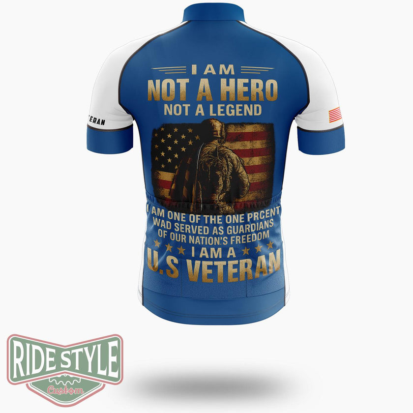 Us Veteran American Flag, Guardian Of Freedom Tee Cycling Jersey - Short Sleeve Cycling Jersey-White