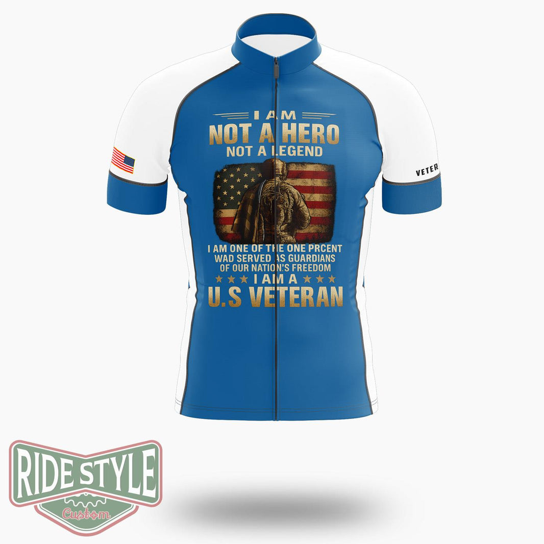 Us Veteran American Flag, Guardian Of Freedom Tee Cycling Jersey - Short Sleeve Cycling Jersey-White