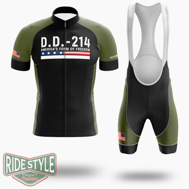 Veterans Day Shirt, DD 214 Americas Form Of Freedom Cycling Jersey Shirt - Short Sleeve Cycling Jersey Kit-White