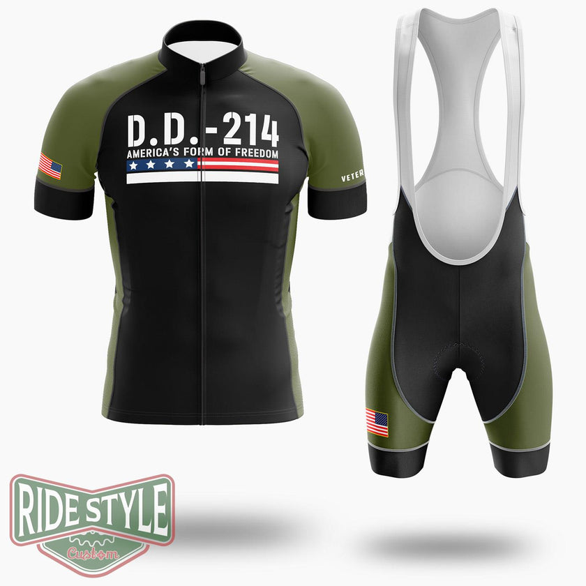 Veterans Day Shirt, DD 214 Americas Form Of Freedom Cycling Jersey Shirt - Short Sleeve Cycling Jersey Kit-White