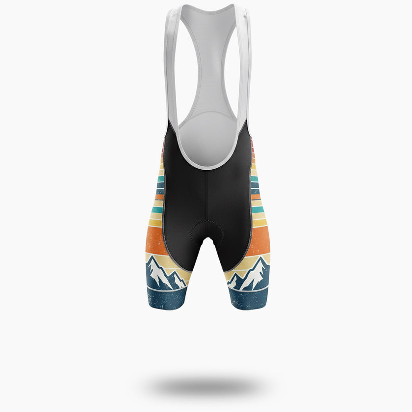 Vintage 80s Striped Sunset 1988 Custom Number Cycling Jersey - Bib Shorts-White