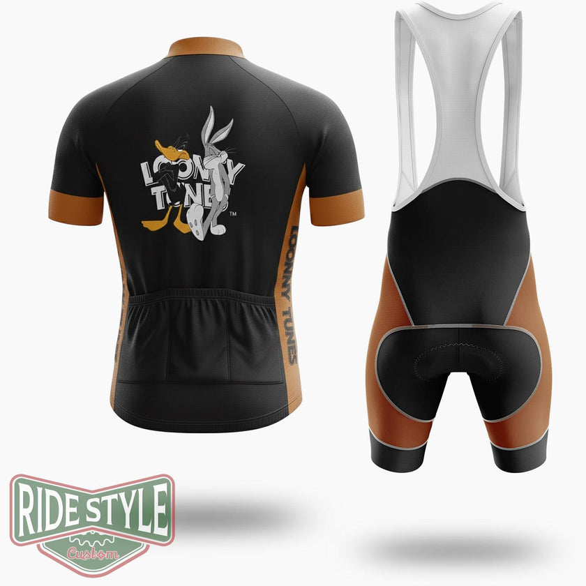 Vintage Looney Tunes Daffy Ducks Cycling Jersey Kit - Short Sleeve Cycling Jersey Kit-White