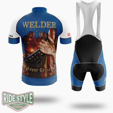 Welder American Flag Usa Cycling Jersey - Short Sleeve Cycling Jersey Kit-White