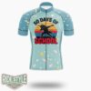 50 Days Of School Dabbing Unicorn Cycling Jersey Kit, Bicycle Clothing - Short Sleeve Cycling Jersey-White
