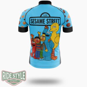 Abcd Cookie And The Monsters Cycling Jersey Kit, Bicycle Clothing - Short Sleeve Cycling Jersey-White