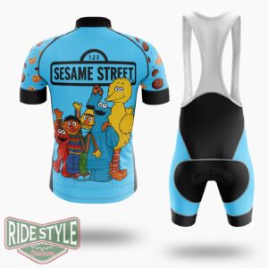 Abcd Cookie And The Monsters Cycling Jersey Kit, Bicycle Clothing - Short Sleeve Cycling Jersey Kit-White