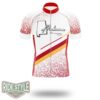 Alabama Cycling Jersey, Alabama Map Cycling Jersey - Short Sleeve Cycling Jersey-White
