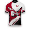 Alabama States Cycling Jersey, Maps Haftone Vintage Pattern Men Women Jersey Full Kit - Short Sleeve Cycling Jersey-White
